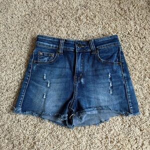 Denim Distressed Women Shorts